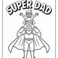 Super Dad Coloring Pages | Free PDF Printables