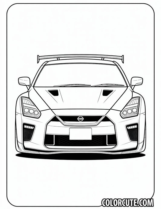 Toyota Car Coloring Page | Free PDF Printables