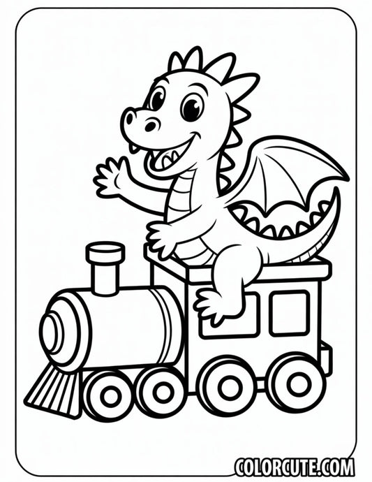 Train Dragon Coloring Pages | Free PDF Printables