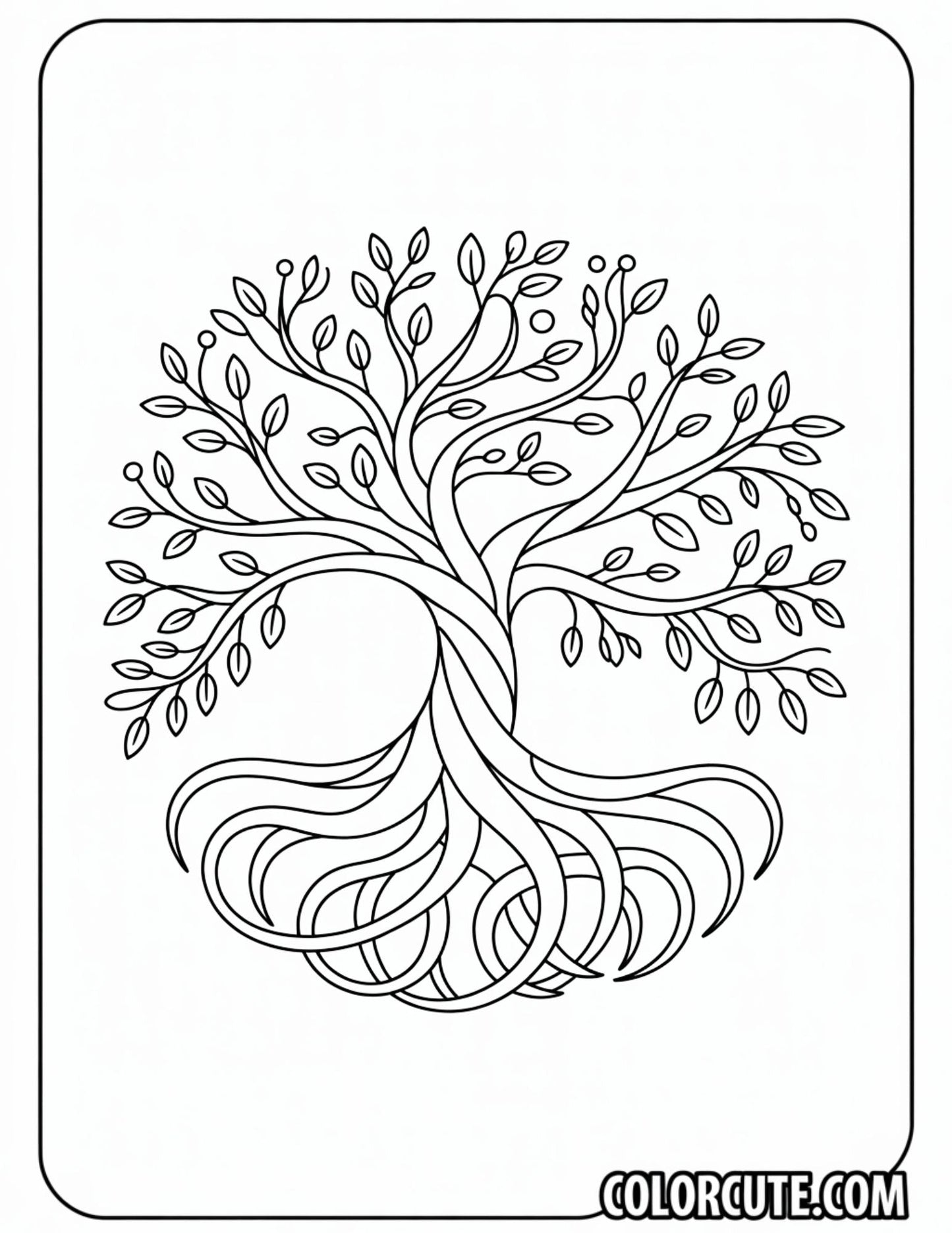 Tree of Life Coloring Pages - Free PDF Printables