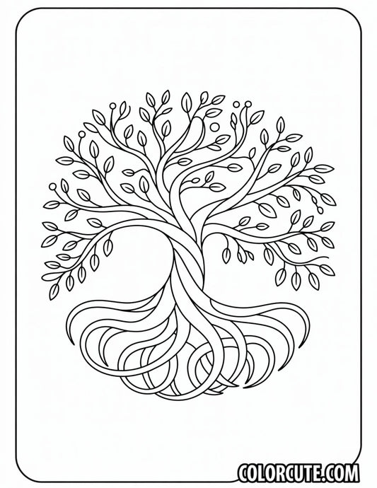 Tree of Life Coloring Pages - Free PDF Printables