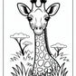 Wild Giraffe Coloring Pages | Free PDF Printables