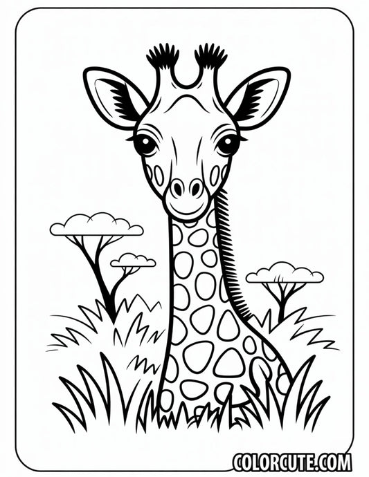 Wild Giraffe Coloring Pages | Free PDF Printables