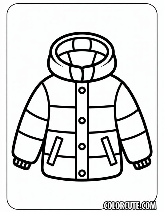 Winter Jacket Coloring Pages | Free PDF Printables