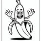 Banana Preschool Coloring Page | Free PDF Printables