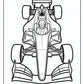 F1 Car Coloring Pages | Free PDF Printables