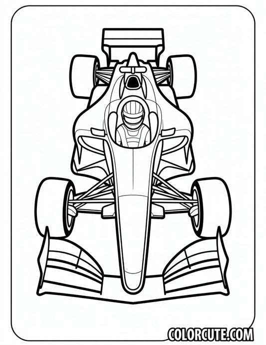 F1 Car Coloring Pages | Free PDF Printables