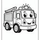 Fire Department Fire Truck Coloring Pages | Free PDF Printables