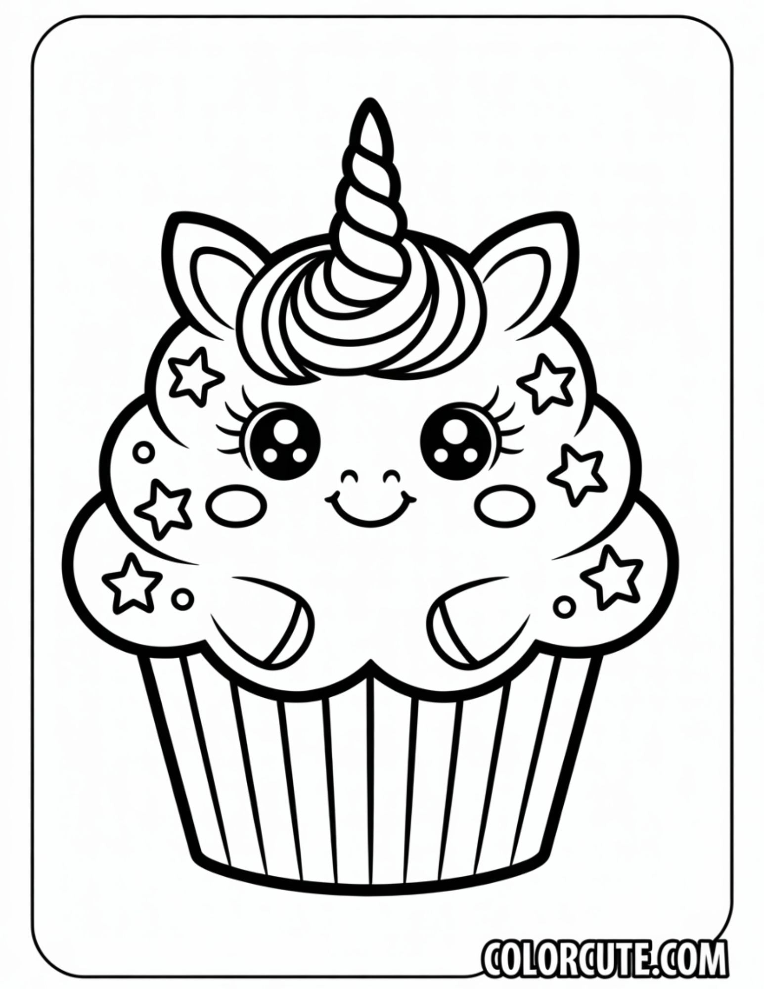29+ Free Cupcake Coloring Pages Sweet Treats PDF Printables Color