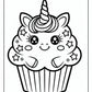 Fun Unicorn Cupcake Coloring Pages | Free PDF Printables