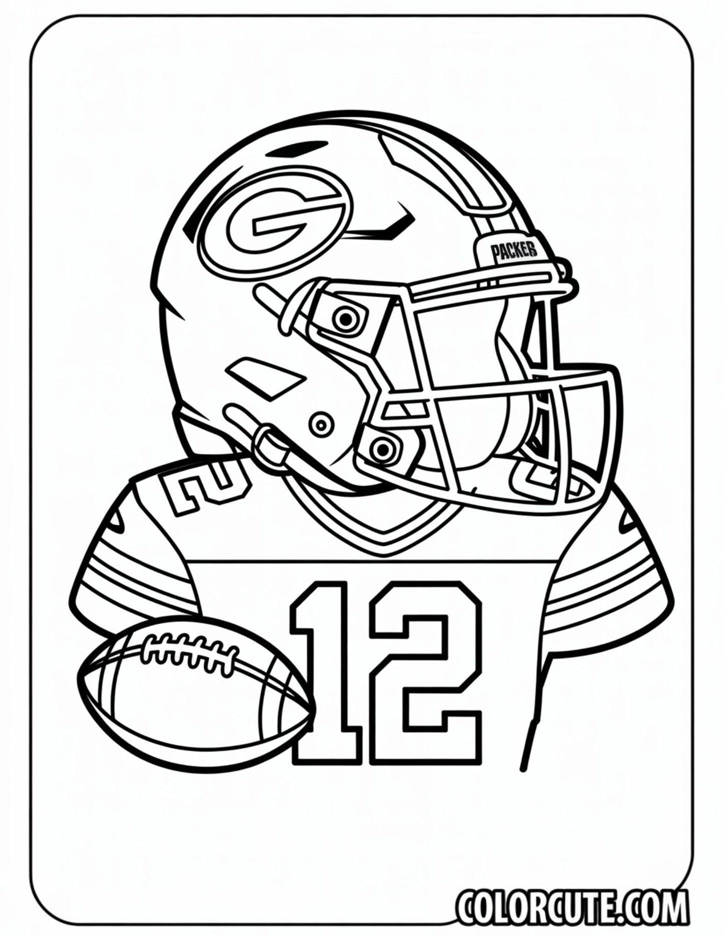 NFL Green Bay Packers Coloring Pages | Free PDF Printables