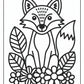 Spring Fox Coloring Pages Free PDF Printables