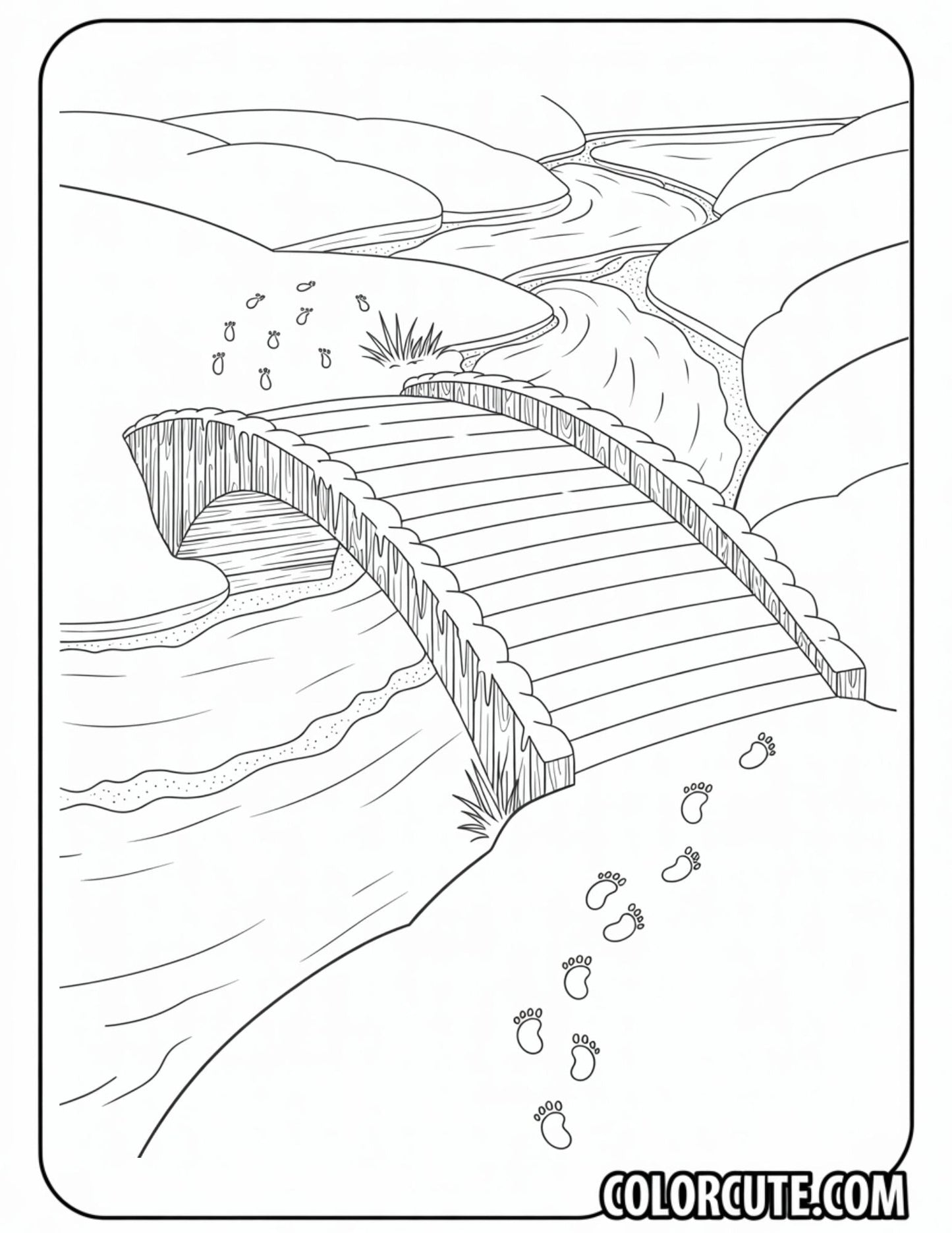 Winter Scene Coloring Pages | Free PDF Printables