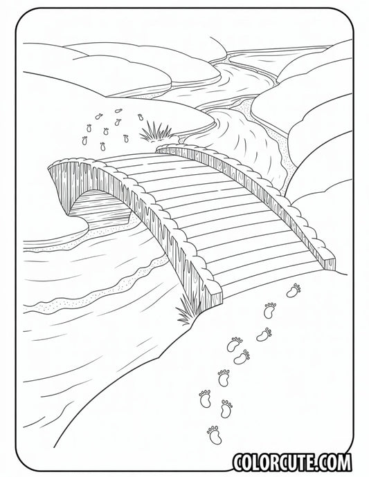 Winter Scene Coloring Pages | Free PDF Printables
