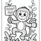 Adopt Me Monkey Coloring Page Free PDF Printables
