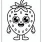 Cartoon Strawberry Coloring Pages – Free PDF Printables