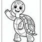 Cartoon Turtle Coloring Pages | Free PDF Printables