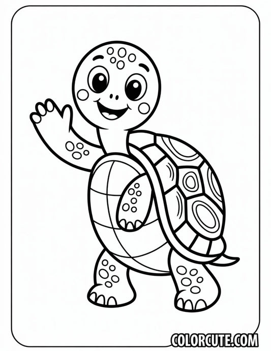 Cartoon Turtle Coloring Pages | Free PDF Printables