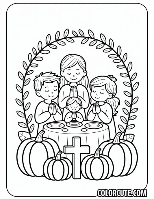Christian Thanksgiving Coloring Pages | Free PDF Printables