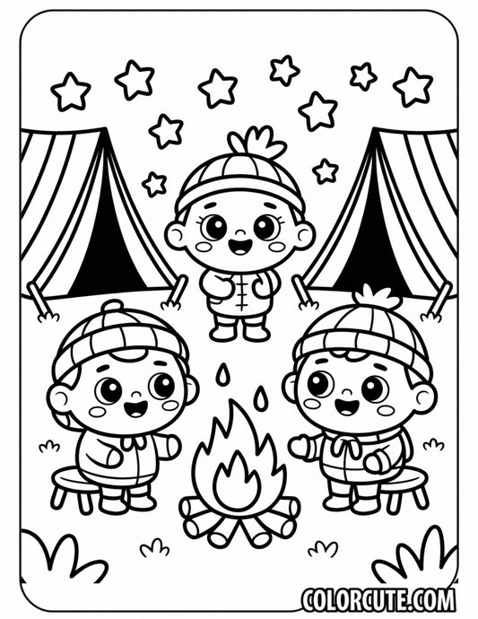 Cute Cozy Friends Coloring Pages | Free PDF Printables
