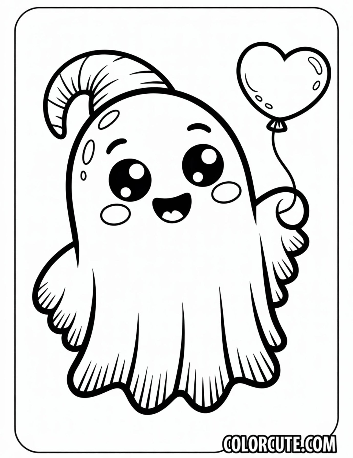 Kawaii Spooky Coloring Pages | Free PDF Printables