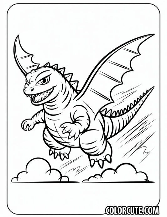 Rodan Godzilla Coloring Pages | Free PDF Printables