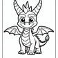 Simple Dragon Coloring Pages | Free PDF Printables
