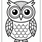 Simple Owl Coloring Pages | Free PDF Printables