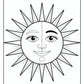 Sun  Coloring Page | Free PDF Printables