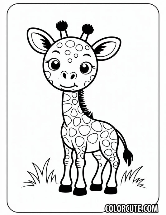 Tall Giraffe Coloring Pages | Free PDF Printables