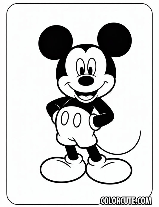 Adult Mickey Mouse Coloring Pages | Free PDF Printables