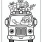 Christmas Fire Truck Coloring Pages | Free PDF Printables