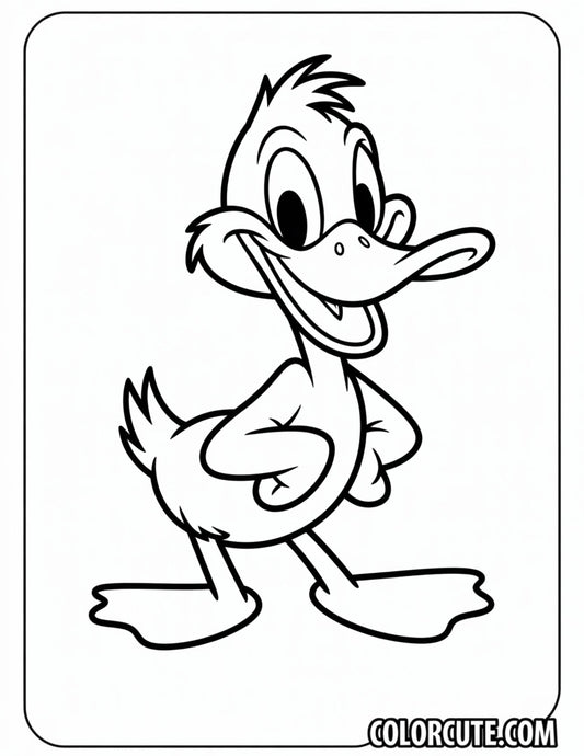 Duck Coloring Page | Free PDF Printables