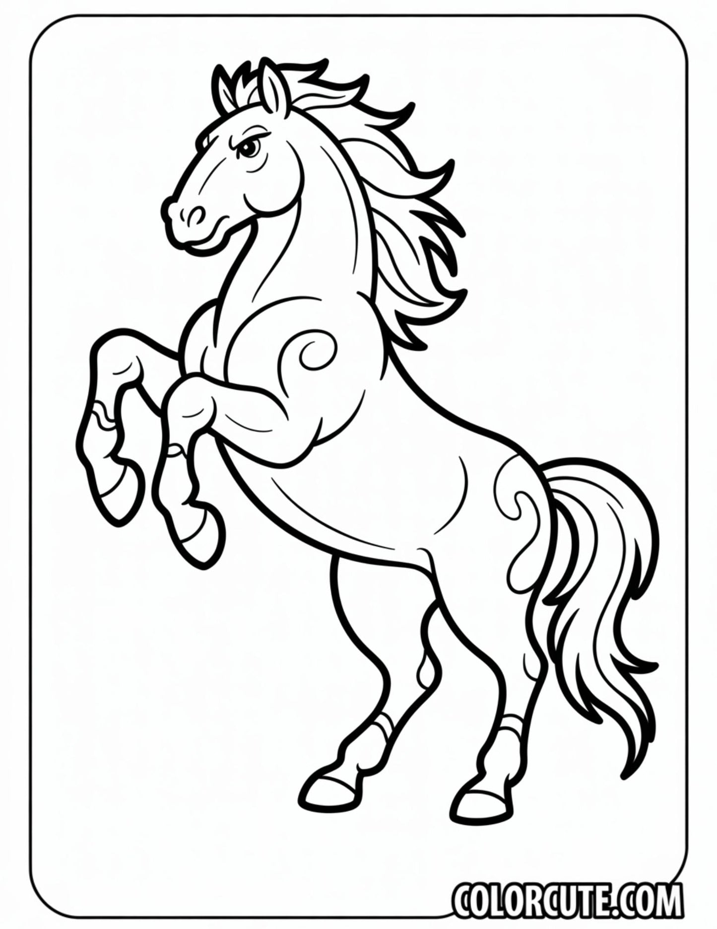 Fantasy Horse Coloring Pages | Free PDF Printables