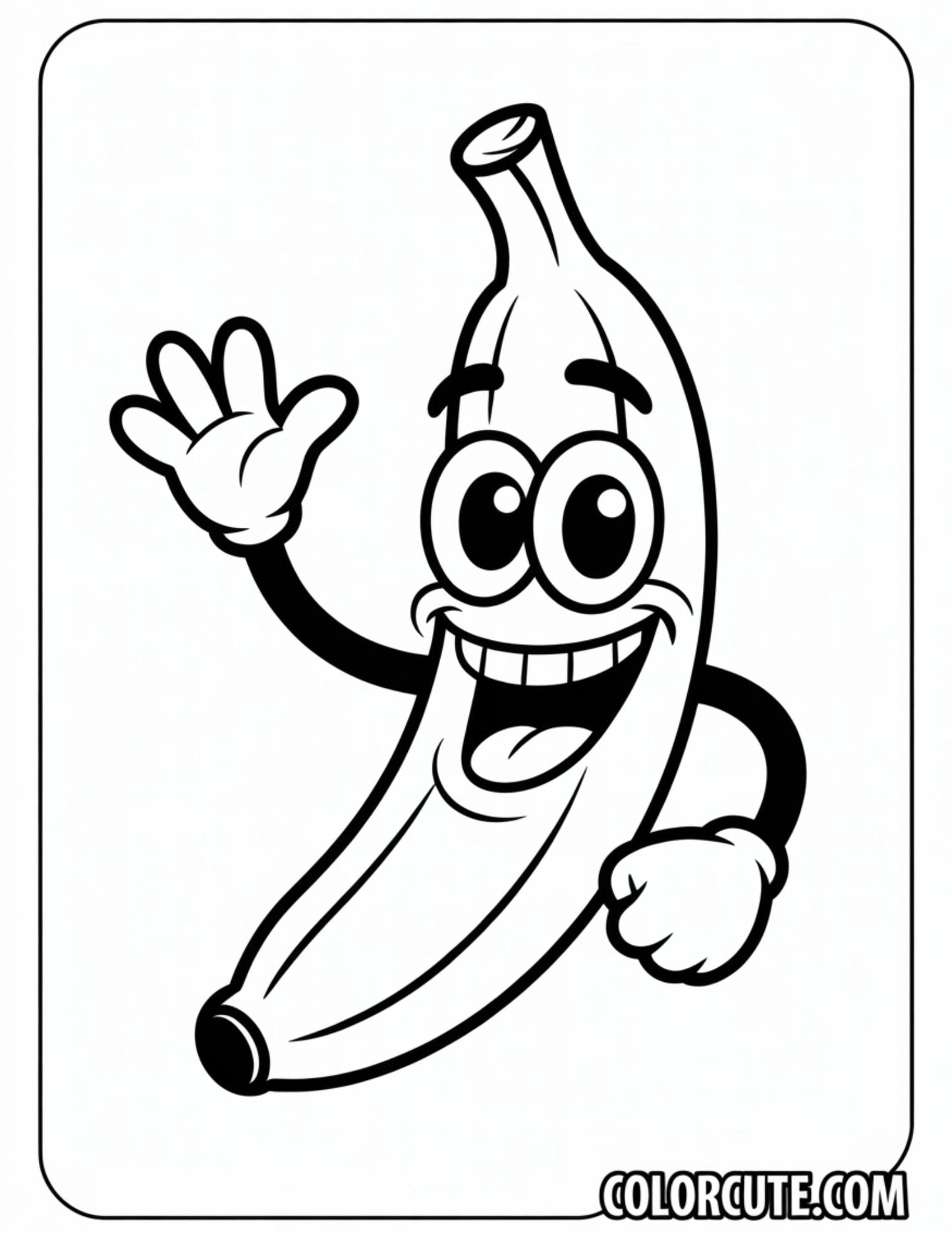 Fun Banana Coloring Pages | Free PDF Printables