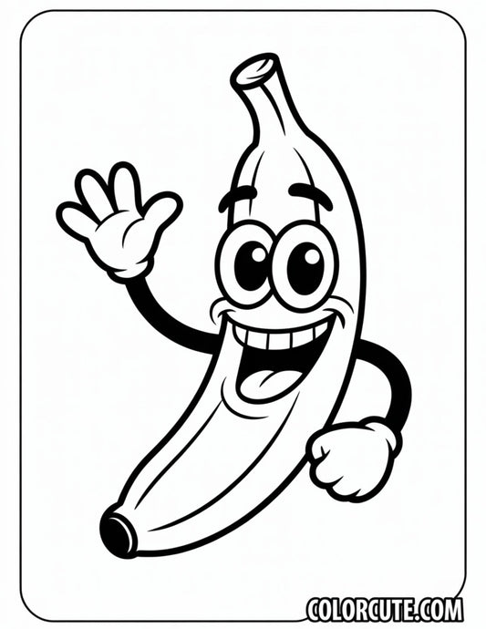 Fun Banana Coloring Pages | Free PDF Printables