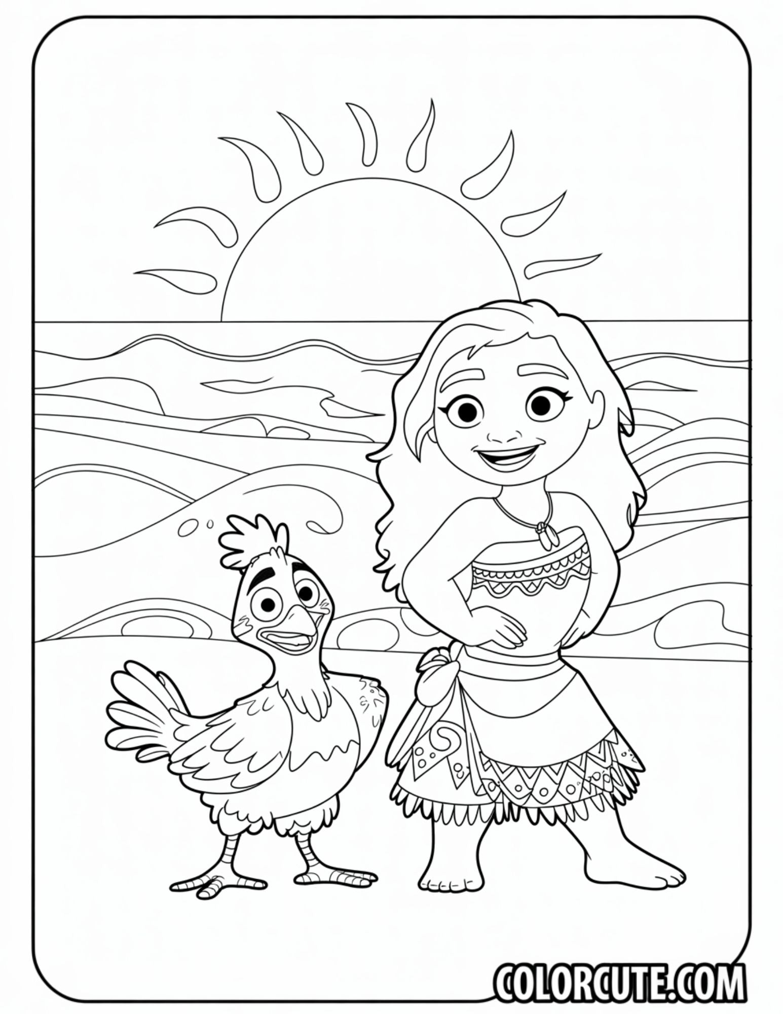 Hei Hei Moana Coloring Page Free PDF Printables Color Cute Free hei-hei-moana-coloring-page-free-pdf-printables-color-cute-free