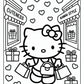 Hello Kitty Shopping Day Coloring Page | Free PDF Printables