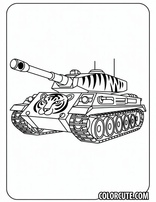 Tiger Tank Coloring Pages | Free PDF Printables