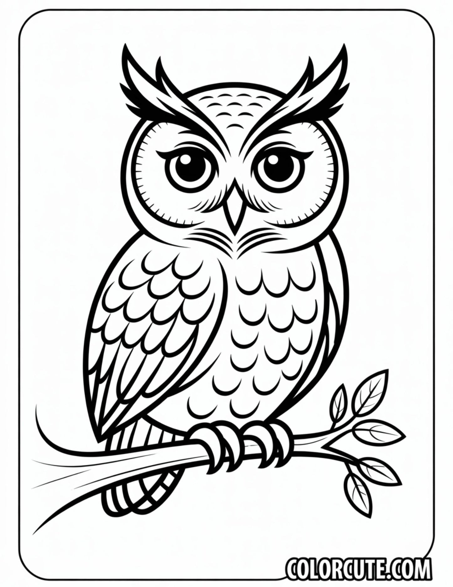 Adult Owl Coloring Pages | Free PDF Printables