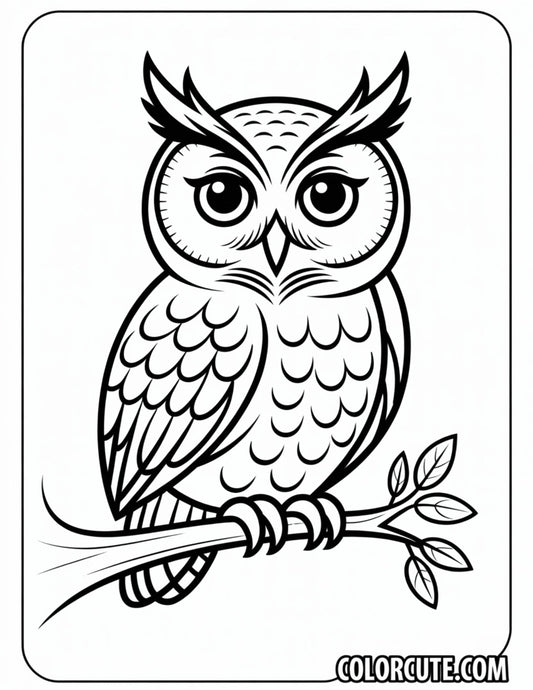 Adult Owl Coloring Pages | Free PDF Printables