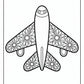 Airplane Mandala Coloring Pages | Free PDF Printables