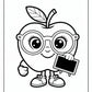 Apple Back to School Coloring Pages | Free PDF Printables