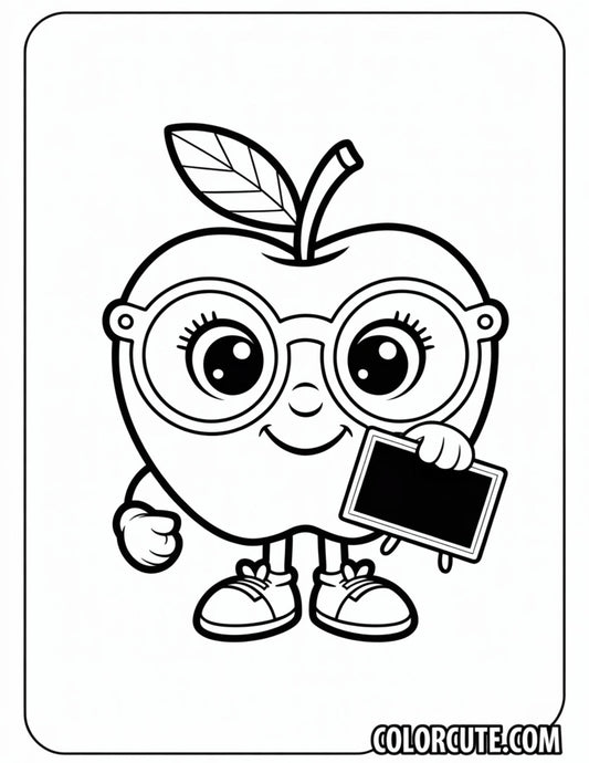 Apple Back to School Coloring Pages | Free PDF Printables