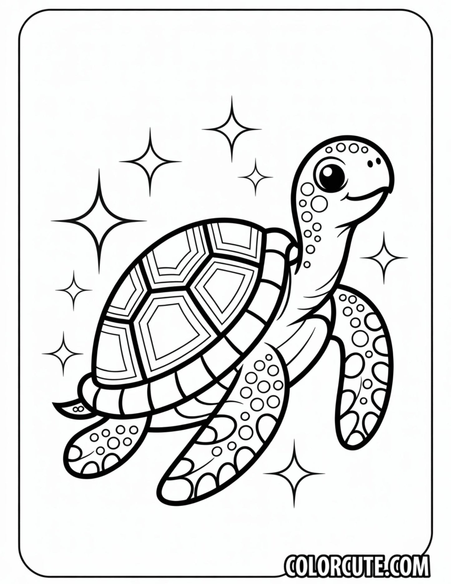 Fantasy Turtle Coloring Pages | Free PDF Printables