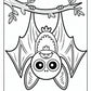 Spooky Bat Coloring Pages | Free PDF Printables