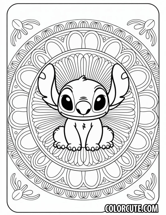 Mandala Stitch Coloring Page | Free PDF Printables