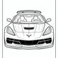 Muscle Car Coloring Page | Free PDF Printables