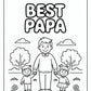 Papa Coloring Pages | Free PDF Printables