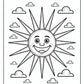 Sun Simple Coloring Page | Free PDF Printables